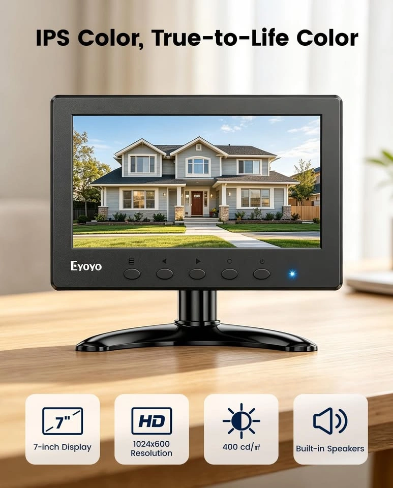 NEW Eyoyo 7-inch HD Mini Monitor & Wired Compact 60% Mechanical - photo 3