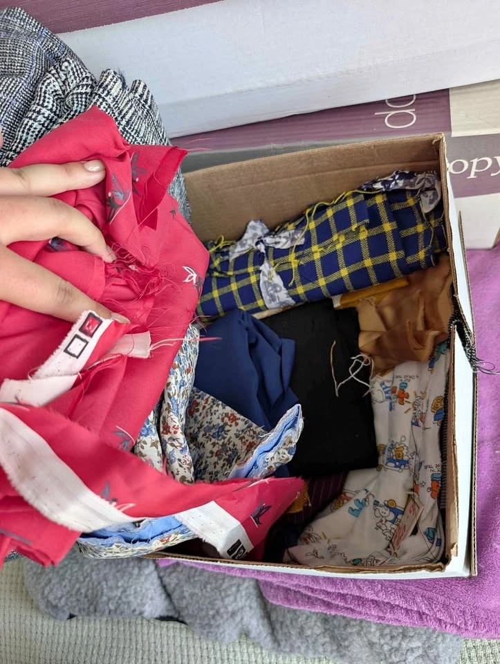 VINTAGE FABRIC MYSTERY BOXES! $20 OR 2 FOR $30