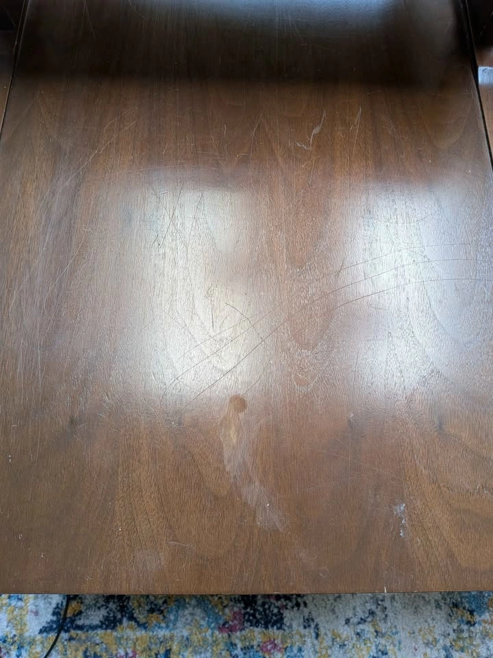 Pair of Vintage Mid-Century Modern Two-Tier Step End Tables - photo 3