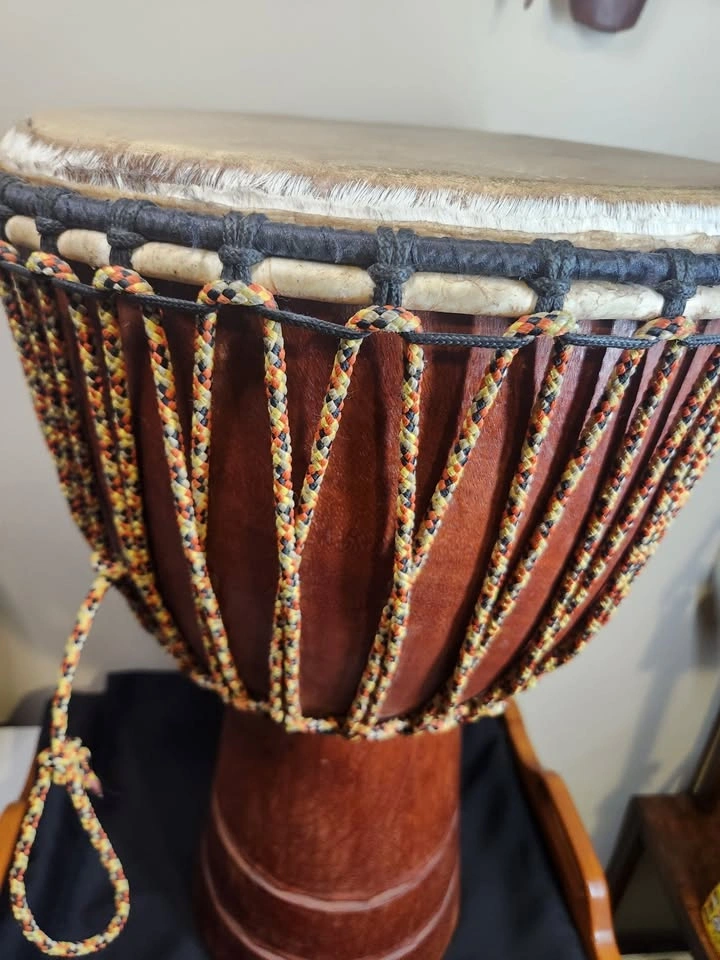 Large African Djembe Drum (23"H x 14"W) - photo 3