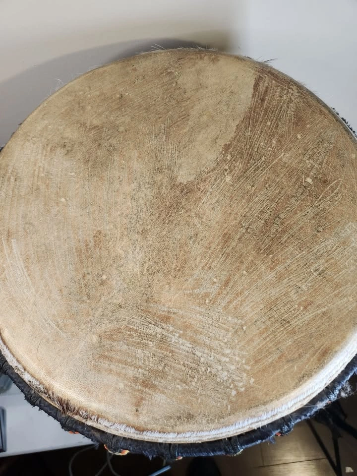 Large African Djembe Drum (23"H x 14"W) - photo 5