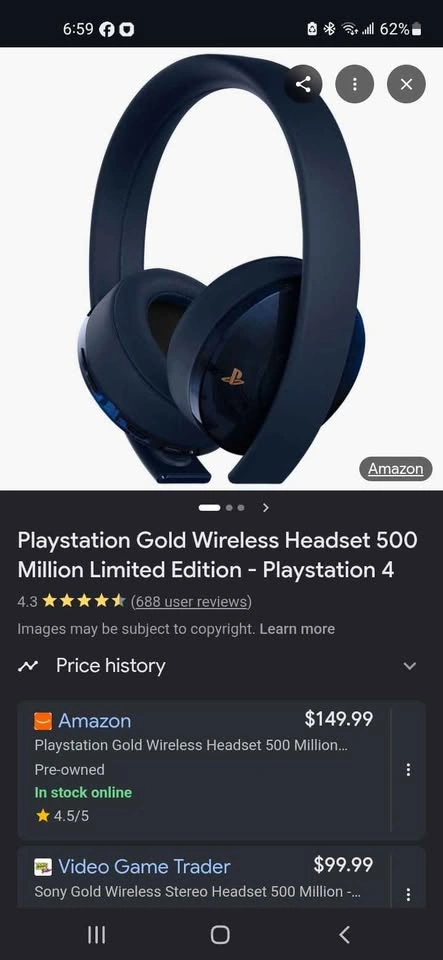 Ps4 gold limited edition headset