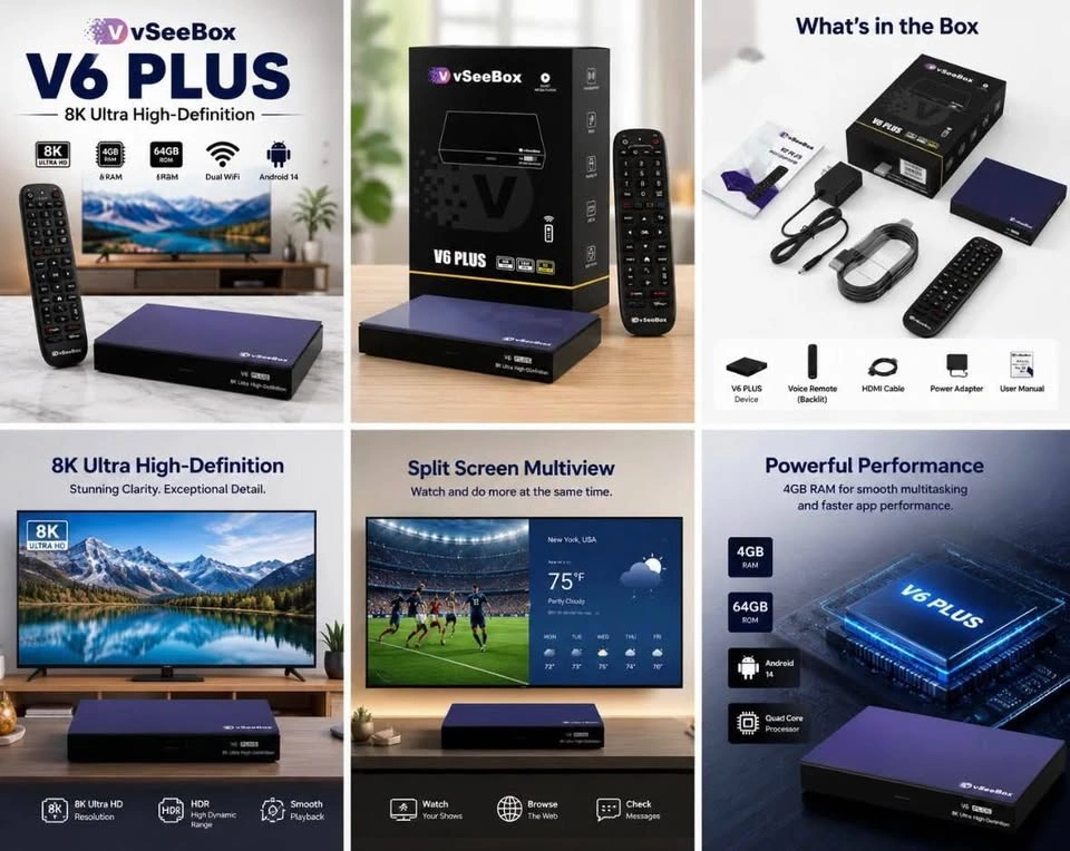 New vSeeBox V6 Plus | Sealed | Authorized Seller - photo 3