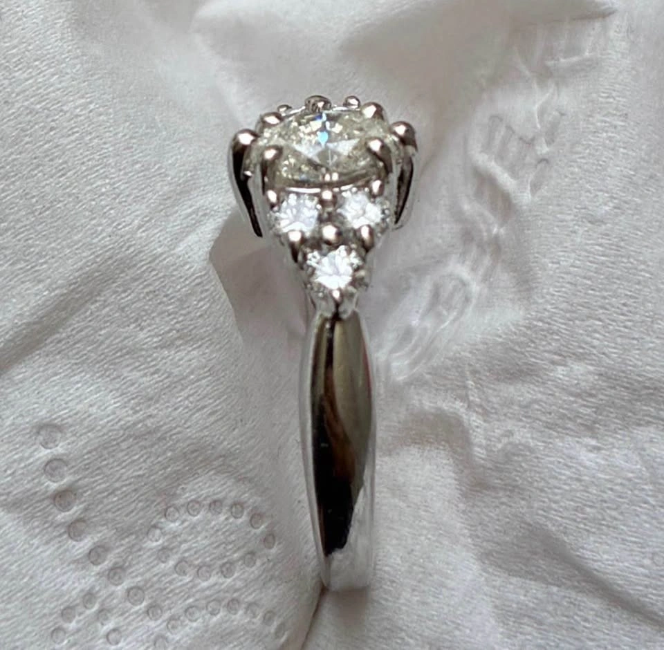 14k 4.2g natural diamond 1.02ct ring size 6 - photo 5