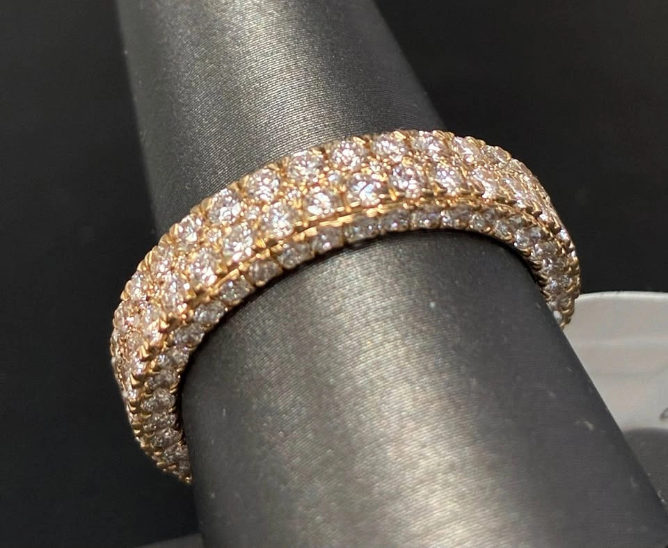 14k 4ct lab diamond mens ring iced out - photo 5
