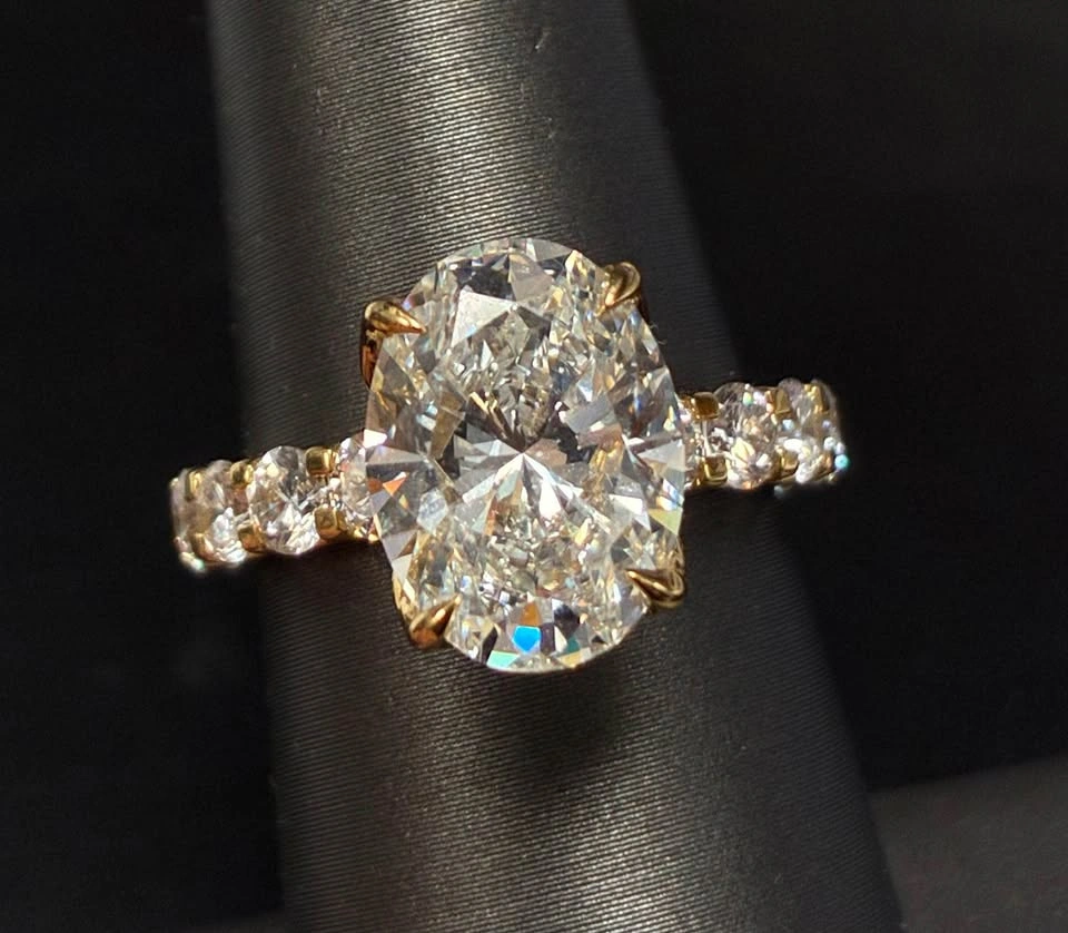 14k 5.74ct lab diamond vvs size 6.5 ring - photo 3