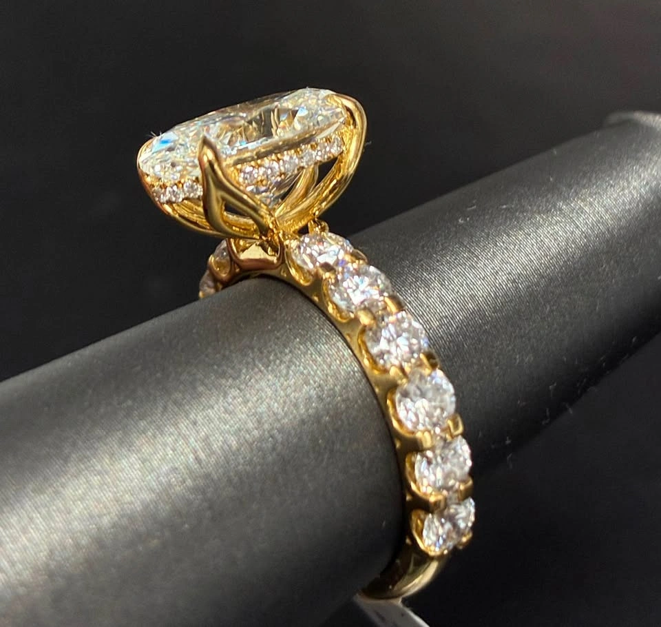 14k 5.74ct lab diamond vvs size 6.5 ring - photo 4