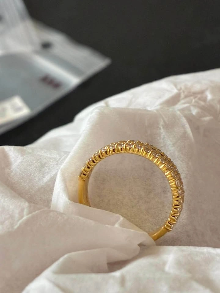 14k 1.01ct lab diamond ring weighs 3.4g - photo 2