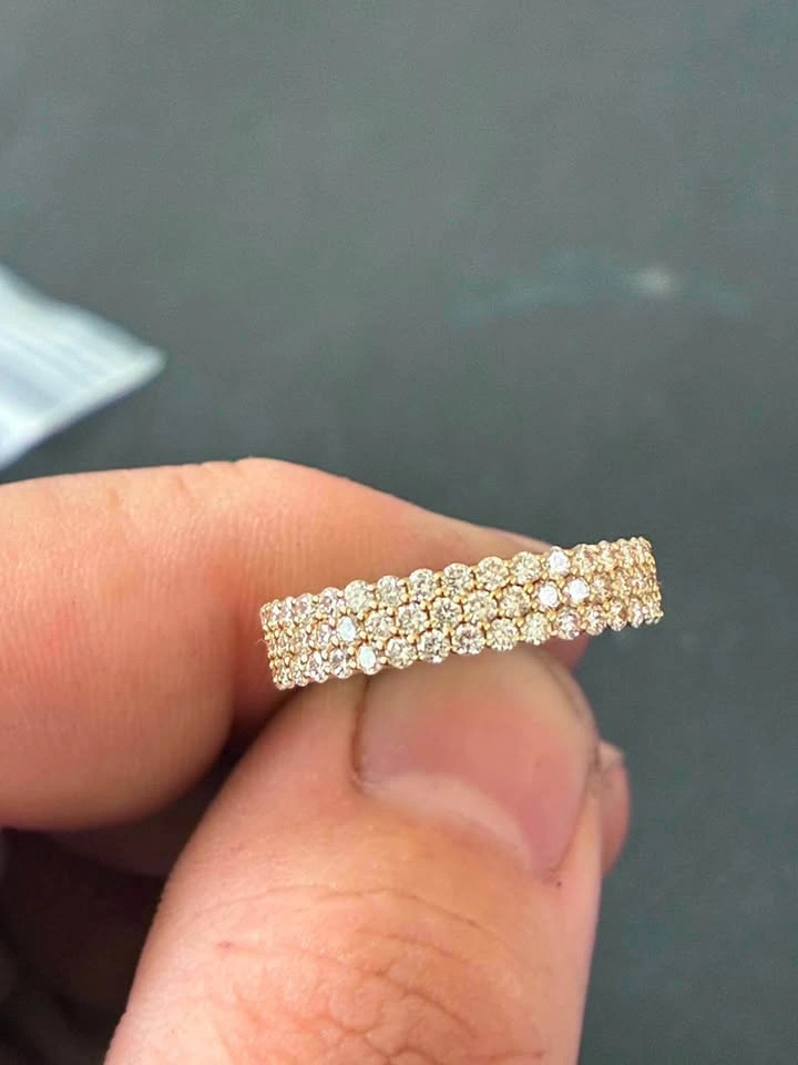 14k 1.01ct lab diamond ring weighs 3.4g - photo 3