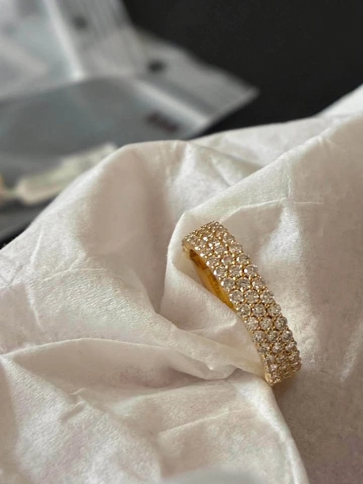 14k 1.01ct lab diamond ring weighs 3.4g - photo 4