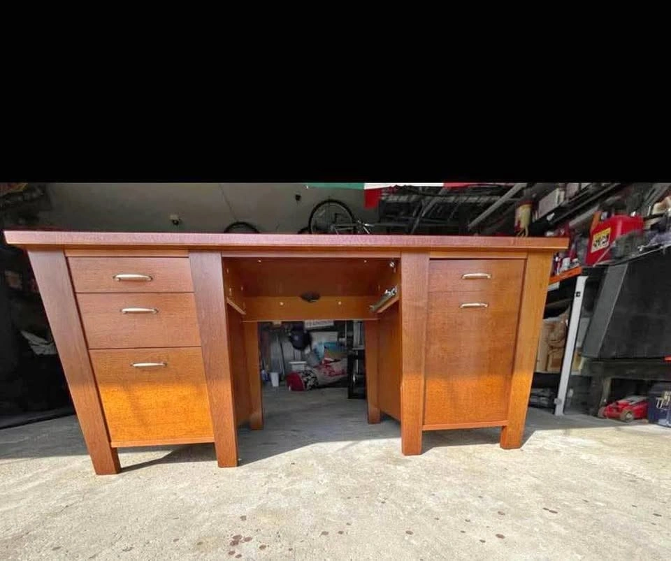 Wooden executive desk