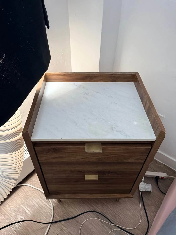 Nightstand with Marble Top - photo 2