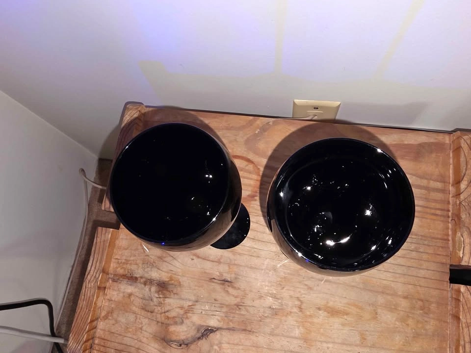 Set of 2 Black Wine Glasses - photo 4