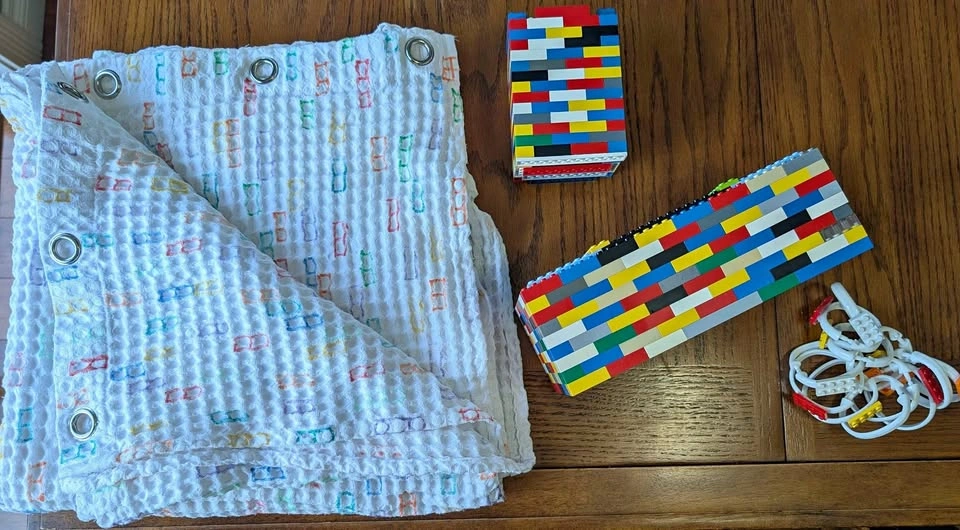 Lego bathroom decor