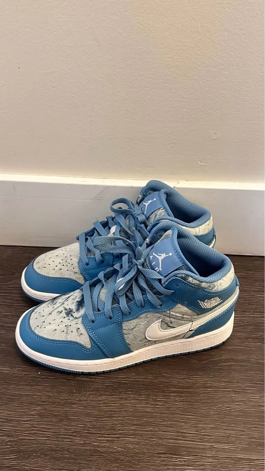 Air Jordan 1 Mid SE GS 'Washed Denim' - photo 3