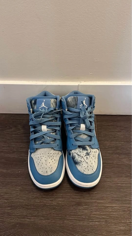 Air Jordan 1 Mid SE GS 'Washed Denim' - photo 4