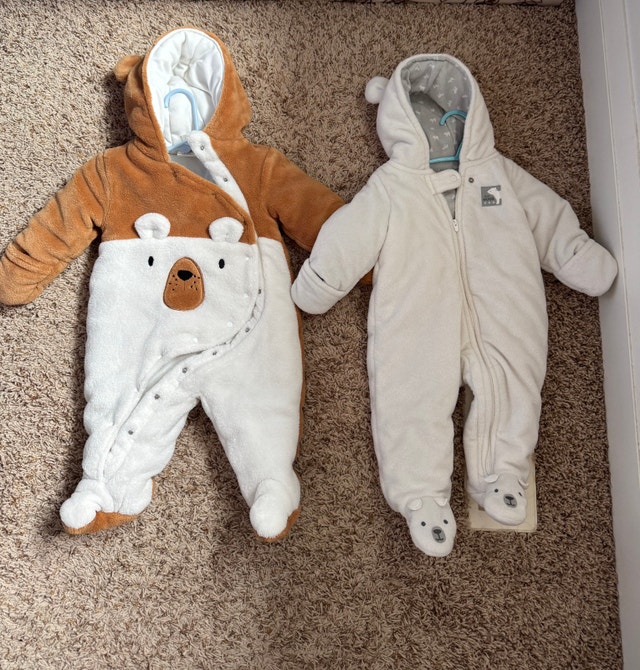 Baby snowsuits ; 3-6 months baby