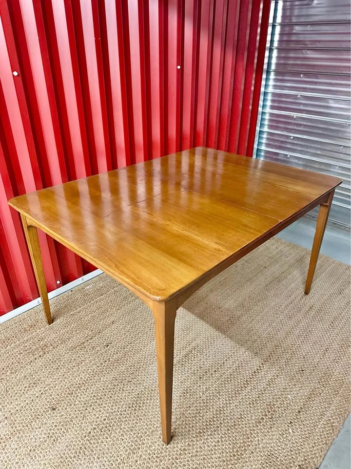 MCM Walnut Extendable Dining Table