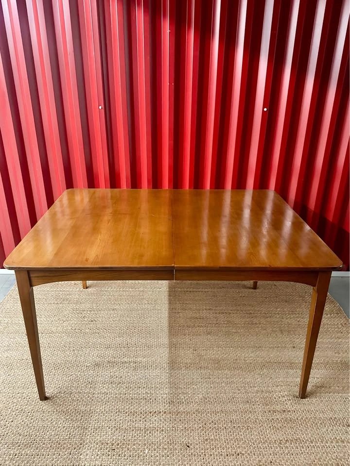 MCM Walnut Extendable Dining Table - photo 2