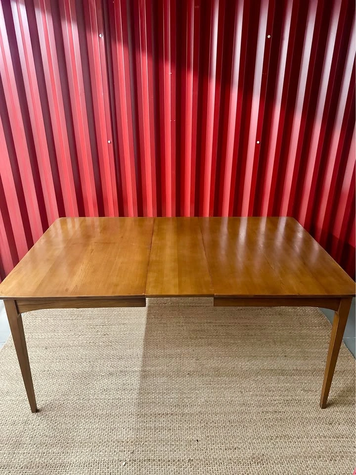 MCM Walnut Extendable Dining Table - photo 3