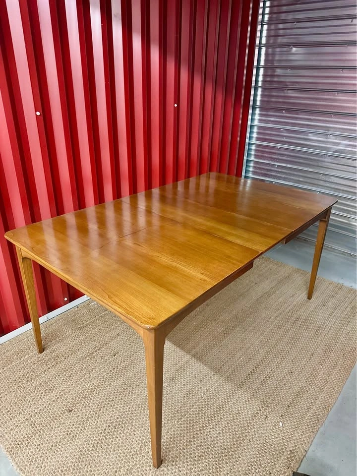 MCM Walnut Extendable Dining Table - photo 4