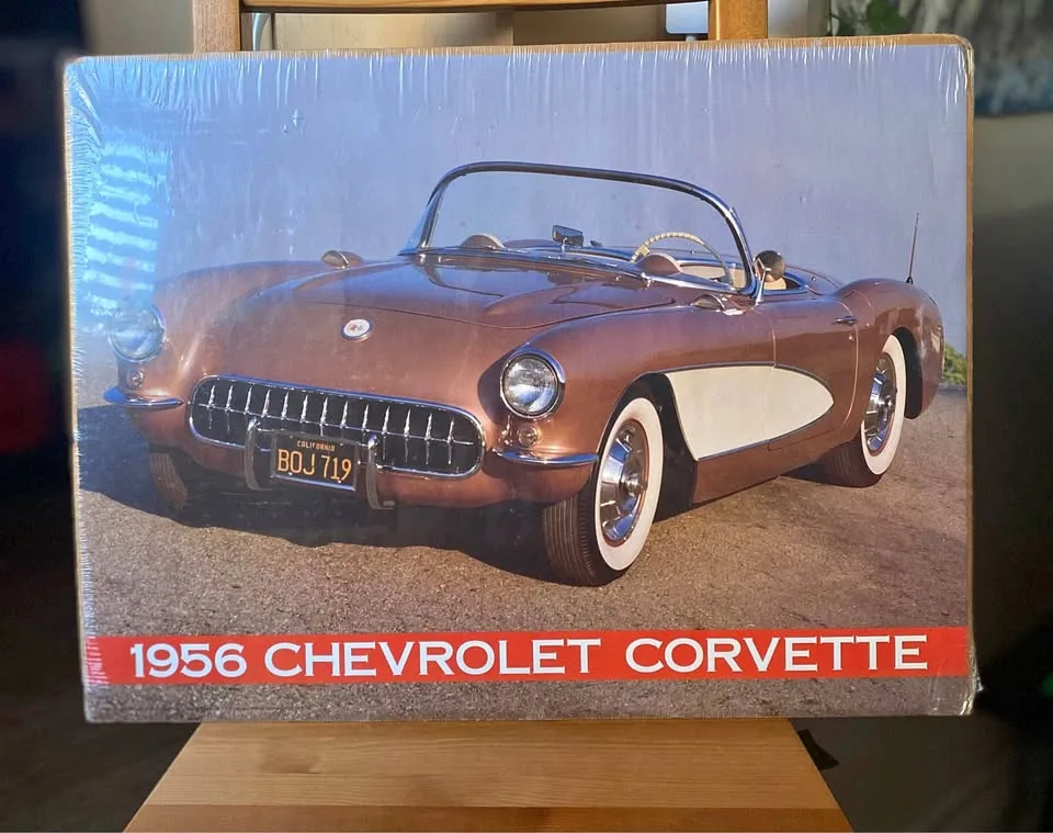 1991 Dream Cars - 1956 Corvette Roadster Framed Poster thumbnail