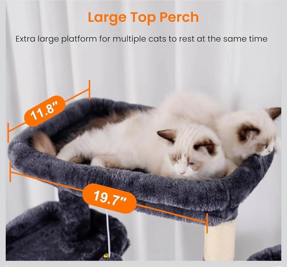 Cat Tree, 68 inch Multi-Level Cat Tower - photo 3