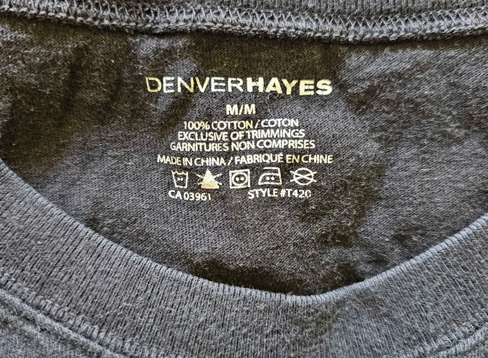 Lot of 3 Men's Black Long Sleeve Shirts - Rough Dress & Denver H - photo 4