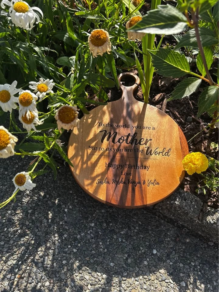 Engraved wooden cutting board CUSTOM - photo 4