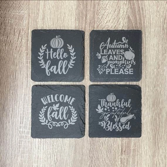 Custom Slate coasters - photo 3