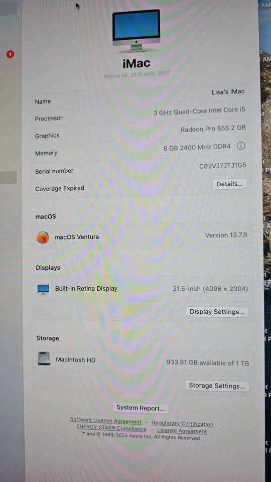 Apple iMac 21.5-inch 2017 - photo 2