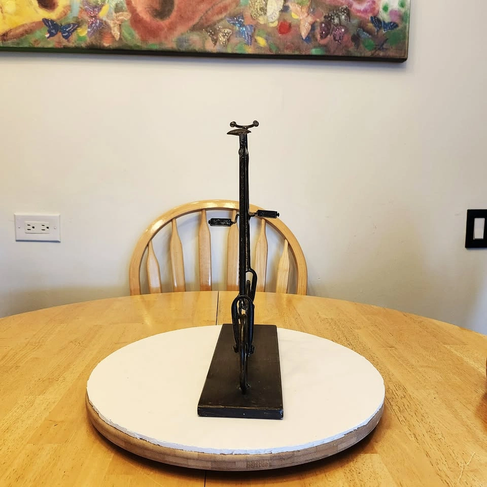 Tall Bicycle Sculpture, Metal, Art, Decor - photo 3