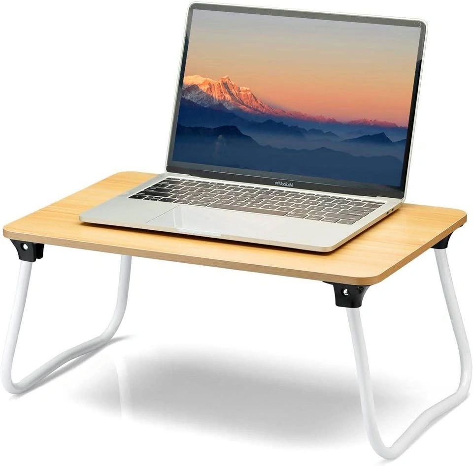 Portable Laptop Stand, Lightweight Mini Table - Wood