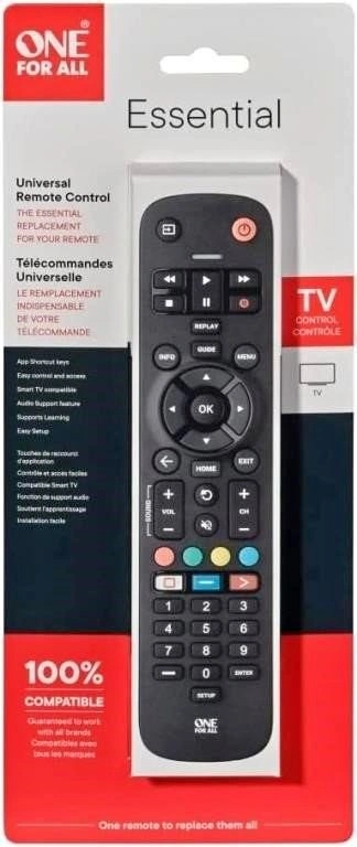 Universal TV Remote – Works with Any TV Brand – Learning Feature