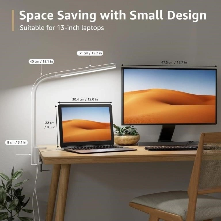 LED Light, Dimmable USB Clamp Lamp with 3 Color Modes - photo 4