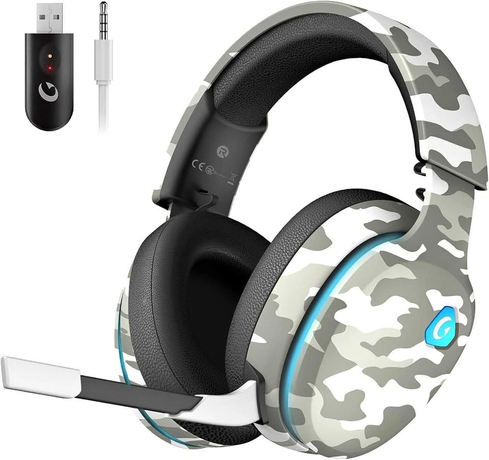 Gaming Bluetooth Headphones with Mic for Computer, Mobile, PS, N