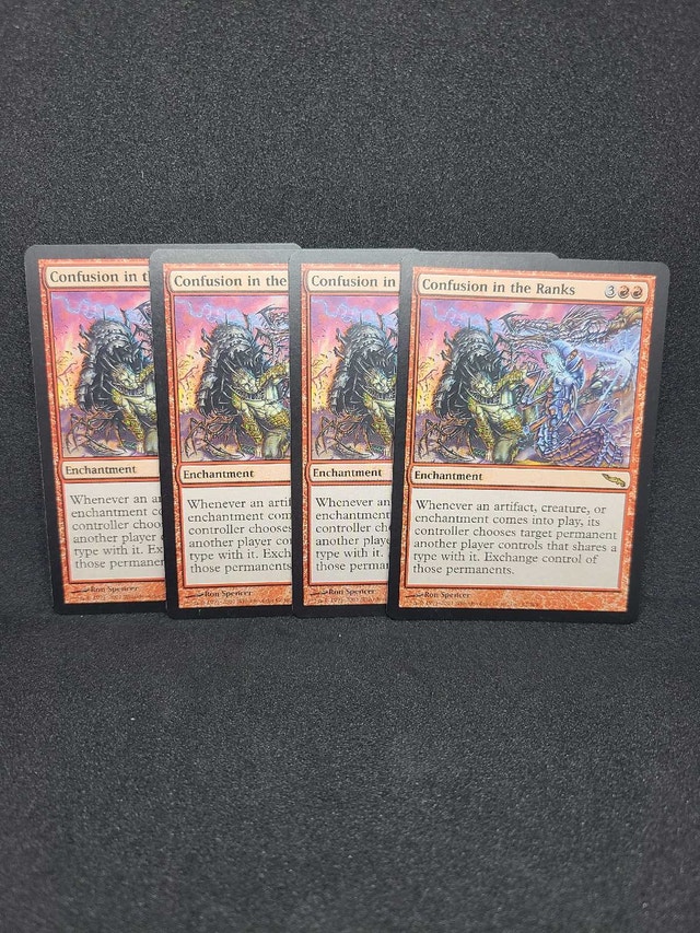 Magic: The Gathering Confusion in the Ranks Mirrodin Playset