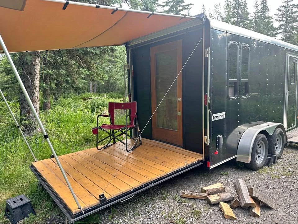 Haulmark Transport 7’ x 14’ Cargo Trailer Camper Conversion