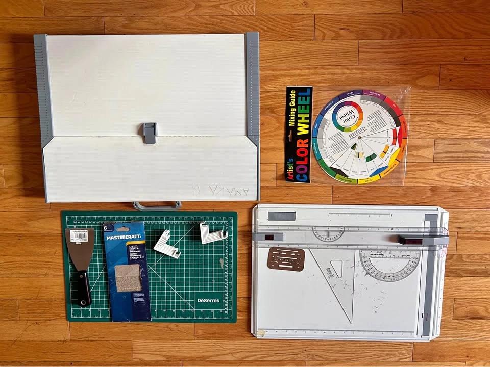 A3 Aristo studio case with drawing tools
