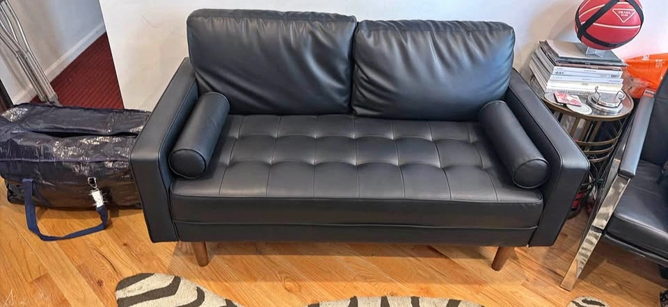 Black Leather Couch