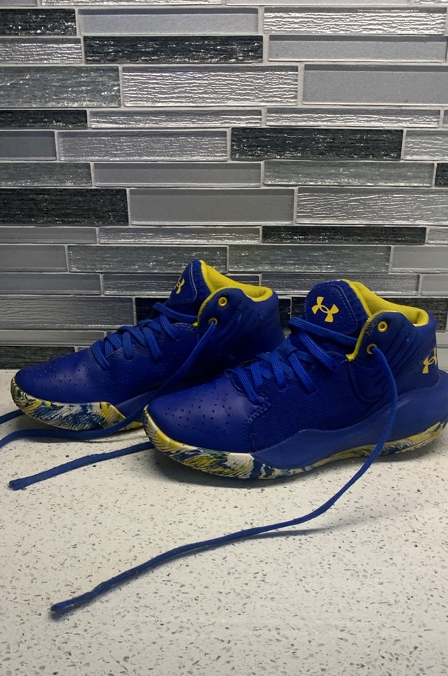 Under Armour Jet 21 Blue/Yellow Shoes - photo 3