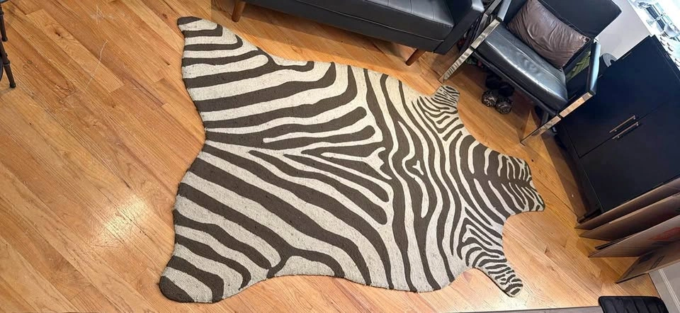 Zebra Print Rug