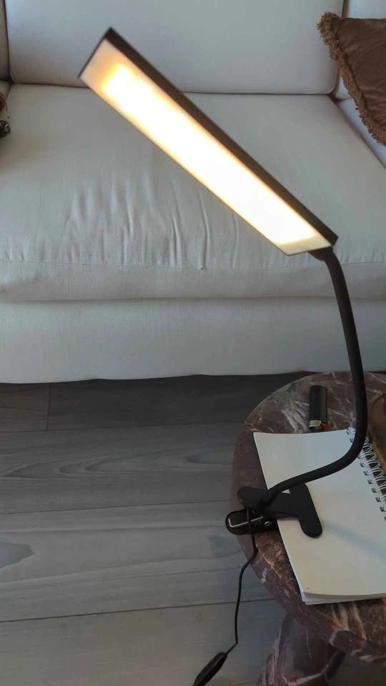 Clip on USB LED Desk Lamp Minimalist Modern 360 degree Gooseneck - photo 2