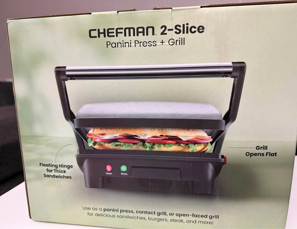 Chefman Panini Press + Grill