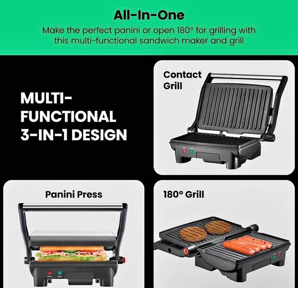Chefman Panini Press + Grill