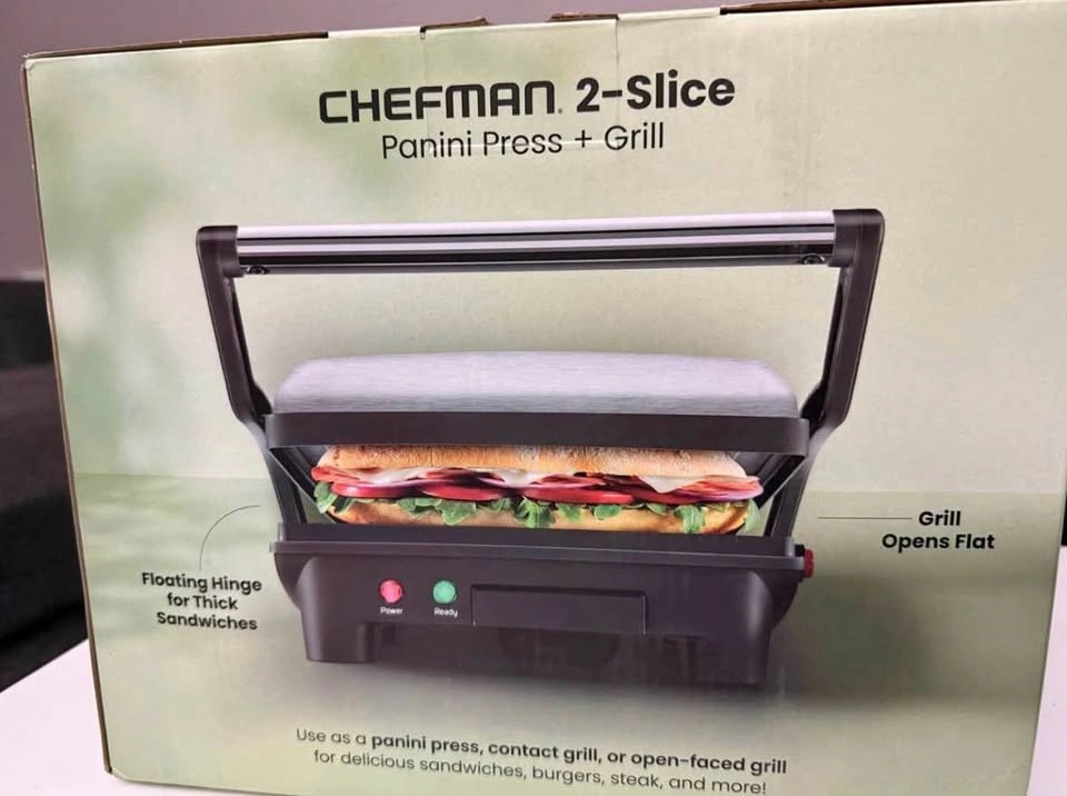 Chefman Panini Press + Grill - photo 2