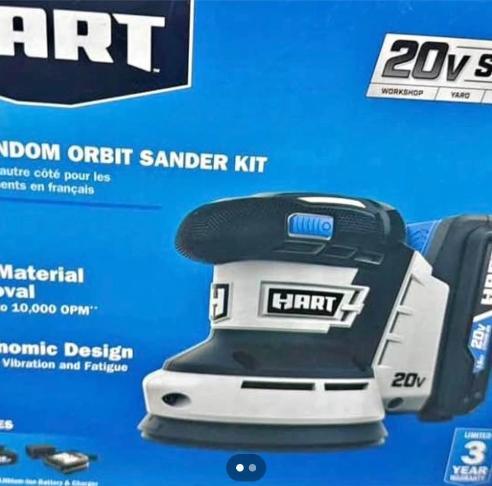 Hart 20V cordless Random orbit sander kit - photo 2