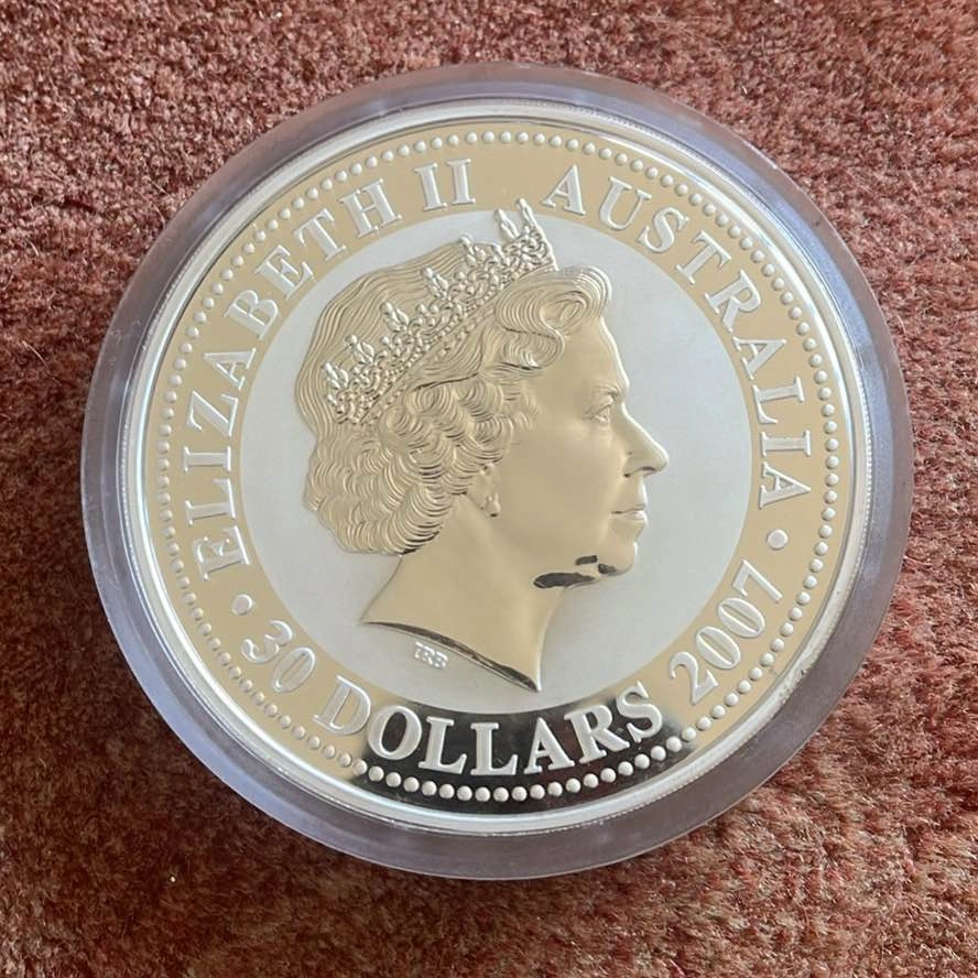 2008 Australian Year of the Mouse 1 Kilo .999 Silver Coin - photo 2