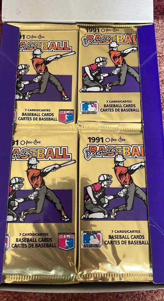 1991 O-Pee-Chee Premier Baseball Wax Boxes - photo 2