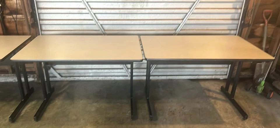 48” x 30” Grey Laminate Office Desks - $60 each - photo 3